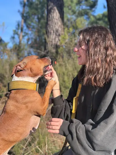 Mélyne, éducatrice canine